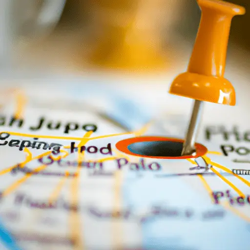 מפת ישראל המציינת מיקומים פופולריים של עגלות קפה